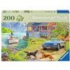 Ravensburger Puzzle 12001370 - Summer House on the Lake - Puzzle da 200 pezzi per anziani e anziani, con pezzi di puzzle più grandi e pratici, modello di immagine grande e con base robusta per puzzle