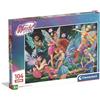 Clementoni - Puzzle per Bambini 104 Pezzi, per Bambini 6+ Anni, Illustrazione Winx Club, Idea Regalo, Made in Italy, 48,5x33,5 cm, 25083