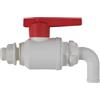 SFA HYDRO-00054 - Rubinetto di scarico con vassoio per grasso, colore: Bianco