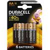 DURACELL Batteria alcalina LR06/AA 1,5 V BL6 Plus