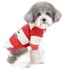ZUNEA Pullover Cappottino Invernale per Cane Piccola taglia Cucciolo Gatti Felpa Vestiti a Righe in Morbido Cotone Caldo Imbottito Abbigliamento Freddo Giubbotto per Chihuahua Yorkie Rosso S