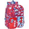 safta SPIDEY RESCUE - Zaino per bambini, adattabile al carrello, facile da pulire, ideale per bambini di diverse età, comodo e versatile, qualità e resistenza, 26 x 11 x 34 cm, Rosso/blu, M, Casual