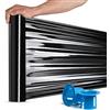 RAGO® Pellicola imballaggio Nero 0,85 kg 7,5 x 7,5 x 40 cm Film estensibile imballaggio I Pellicola imballaggio trasloco Nero I Plastica per Imballaggio con dispenser