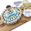 Viale Magico VialeMagico Bomboniere Angelo con Cuore per Battesimo Bimbo Calamita su Torta Confetti 20 fettine