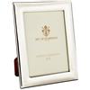 SEC OF FLORENCE 7203/10x15 Cornice Portafoto in Argento Massiccio 925 con Retro in Legno Mogano