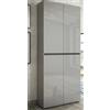 Dmora - Scarpiera Alberton, Mobile portascarpe, Armadio da ingresso multiuso, Mobiletto per calzature, Made in Italy, 80x34h200 cm, Grigio