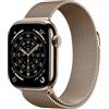 APPLE Watch Series 11 GPS + Cellular, Cassa 42 mm in titanio color oro con Loop maglia milanese