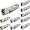 10Gtek [X10 Pcs 10Gb SFP+ RJ45 Modulo, 10Gbase-T SFP+ Transceiver Compatibile pe