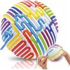 alldoro Fidget 60366 - Palla sensoriale per bambini dai 3 anni in su, con 16 nastri in silicone colorati, ø 11 cm, colore: Bianco