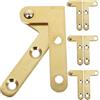 OSALADI 4sets Cerniere Pivotanti Gradi Per Porta Segreta Cerniere Per Porta Nascosta in Rame Scomparsa Per Armadio Soffitta e Altri Usi Interni