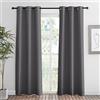 RYB HOME Tende oscuranti grigie, lunghezza 213,4 cm, set di 2 pannelli, tende per finestre resistenti per oscurare la stanza, sfondi Privcay per garage, camera da letto, sala da pranzo, 106,7 cm di
