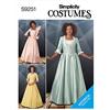 SIMPLICITY SS9251R5 Costume da donna R5 (14-16-18-20-22), carta, bianco