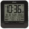Alecto AK-20 - Sveglia con termometro, 2 sveglie con Funzione Snooze, visualizzazione Data, Orologio radiocontrollato, Colore: Nero