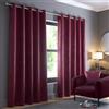 Fusion Strata Collection - Tende Termiche Oscuranti per Interni con Occhielli, per Camera da LettoSoggiorno, 229 x 275 cm, Rosso Vinaccia