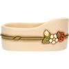 THUN - Portabicchieri doppio - ceramica - Collezione Country Bloom - 18,5X11,8X9 cm
