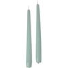Cereria Di Giorgio - 12 Candele Coniche - Ø 2,2 cm h. 30 cm - Grigio Verde