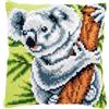 VERVACO Kit Cuscino Punto Croce KOALA Set Ricamo Principianti Cuscini Gobelin Decorativi ca. 40 x 40 cm Accessori Per Lavoretti Creativi DIY Casa Decor Hobby Adulti Cross Stitch
