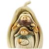 DRW Mistero dei Bambini di Pizzo a Forma di Pera 3 Pezzi in Resina Dipinta a Mano 6x3x8 cm, Colori Assortiti