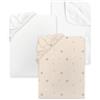 Herding babybest Set di lenzuola con angoli, Teddy Bear, 3 pezzi, 2 lenzuola con angoli, 1 coprimaterasso (100% impermeabile), per passeggini e culle, circa 35x75 cm