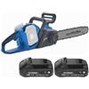 Hyundai LCGC777-3 - Elettrosega a batteria 2 x 20V 2Ah - Lama da 35cm
