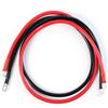 AUTOXBERT Batteria 16 mm2, 100 cm, Occhielli ad Anello 8 mm, Cavo Inverter, 2 Pezzi, per Cavo della Batteria RV M8, 100 cm, Cavo in Silicone Flessibile Resistente al Calore