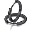 FaithHeart Orecchini Argento 925 14MM Orecchini Nero a Cercio Leggeri Cartilagine Ipoallergenico Piercing Orecchino Donna Argento Nero Oro