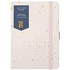 BusyB Busy B 2026 Diary - A6 Weekly Planner with To-Do Lists & Notes Pages - Compact Gold Spray Faux Leather Journal - Week-to-View Layout, 3 Pockets & Year Planner
