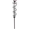 JOYBEE HOME&GARDEN JOYBee - Pluviometro a Spirale in Vetro, capacità 17,8 cm, in ghisa, per Uccelli, misuratore dell'Acqua piovana da Giardino, con Telaio in Metallo, Decorazione per Esterni, Giardino, Prato, Cortile