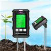 Pararty Misuratore umidità Terreno, umidometro Digitale 6 in 1 con Fertilità/umidità/PH/Temperatura/Luce Solare/umidità,Sensore umidità Terreno per Giardinaggio,Prato,Agricoltura,Piante da Esterno