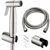ANBOO Set per bidet, doccetta in acciaio inox 304, con tubo doccia da 150 cm, spruzzatore a mano, con montaggio a parete, per lavabo, bagno e cucina