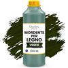 Creative Deco Mordente per Legno a Base d'Acqua | Colore Verde | 1L | Vernice a Rapida Essiccazione | Non Tossica | per Legno, Cemento, Mattoni, Carta da Parati | Efficienza anche al Esterno