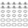 SG Store 10Pcs Twist Lock Common Sense Fastener Metallo Rotante Pulsante di Blocco per Barche a Vela RV Gommone 32.8x14.4x13mm/32x26.6mm/26x21.2mm