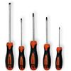 SikuroTech Set 5 Cacciaviti Professionali in Acciaio C/Vanadio - Punta Antiruggine - Impugnatura Bicomponente Antiscivolo - A Croce e Taglio - Ergonomici