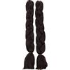 CAISHA 60cm 2 Parti Estensioni Trecce Crochet Capelli Estensioni Jumbo Intrecciato Coda Di Cavallo Parrucchino Marrone BE109