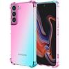 HONLEN Custodia per Samsung Galaxy S22+ / Samsung S22 Plus Case, (6.6 Inches) Trasparente Sfumato TPU Silicone Progettata, 4 Angoli rinforzati Case