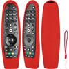 CTRLBETTER Custodia Telecomando in Silicone Compatibile Con LG AKB75855501 AN-MR20GA AN-MR650A AKB75075301 AN-MR600 AN-MR650 AN-MR18BA AN-MR19BA TV Telecomando Copertura Protettiva Antiurto Con un Cordino(Rosso)