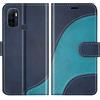 BoxTii Cover per Oppo A32 / A53S / A53 2020 / A33 2020, Custodia in PU Pelle Portafoglio per Oppo A32 / A53S / Oppo A53 2020 / Oppo A33 2020, Magnetica Cover a Libro con Slot per Schede, Blu