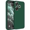HAFFAN Custodia in Silicone TPU Compatibile con POCO F6 (6.67 inches), Cover Case Protettiva per Cellulare - Verde scuro