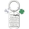 ZYMGUO Festa della Papà Regalo di Natale Regalo Portachiavi Papà Regalo Uomo Portachiavi Personalizzato Papà Figlia e Figlio Regalo per la Festa della Papà Regalo di compleanno per papà (4)