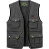 Oralidera Gilet Sportivo da Uomo Giubbino Senza Maniche con Multitasche Gilet da Pesca Fotografi Gilet da Lavoro Giacca da Caccia Campeggio, Verde, M
