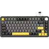 ATTACK SHARK X85PRO Tastiera Meccanica Wireless con Display TFT e Manopola, Tastiera da Gioco Montata su Guarnizione 75% QMK, 2.4G/BT/USB-C Cablata, Sostituibile a Caldo,4000mAh,RGB (Nero)