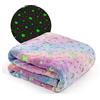 Winthome Coperta Che si Illumina al Buio - Coperta Bambini Morbida Flanella, Plaid Bambini Soffice, Divertente, Coperta Pile Bambino per Ragazzi e Ragazze, Regalo,Tutte Le Stagioni (Stelle,120x150cm)