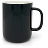 TREEWOO Elegante e minimalista tazza da caffè in ceramica liscia tinta unita tazza sotto smaltata per ufficio e uso domestico, 330 ml, nero lucido