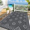 Enyhom Grande Tappeto da Esterno Impermeabile 150 x 240 cm, Plastica Riciclata Tappeto Esterno Camper Reversibile Leggera Coperta da Picnic per Esterni per Giardino, Terrazza