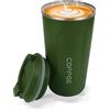 Goodatech 380ml/13oz Tazza Viaggio caffè Termica in acciaio inossidabile, Senza BPA Vuoto Isolato Borraccia, Auto Bicchiere con Coperchio a Tenuta Stagna, per caffè caldo/freddo (Verde)