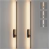 Coinmit 2 Lampade da Parete a LED con Telecomando Nero - 100 cm, 28 W, 3000K-6000K, con Funzioni di Regolazione dell'Intensità Luminosa e Temporizzazione, per Soggiorno, Camera da Letto, Corridoio