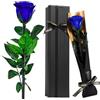 Touloube Rosa Stabilizzata Regalo per la Festa Della Mamma per Donne Mamma Moglie, Vera Eterna Blu Fiori, Idee Regalo Donna Compleanno Anniversario Per Lei, Regali Mamma Fidanzata Moglie Sorella