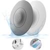 HUAERSICO Universale Tappo Lavandino Bagno,Tappo Per Lavabo Con Funzione Di Filtro Per Capelli,Filtro Lavandino Bagno,Tappo In Gomma Per Vasca Da Bagno,Tappo Scarico Doccia In Un Set Di 2
