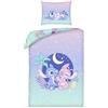 Halantex Disney STITCH e ANGEL - Set Letto Copripiumino singolo Reversibile 140x200cm e Federa 70x90cm - Violetto Multicolore - 100% Cotone OEKO-TEX