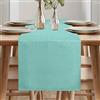 ARVOV Runner da tavolo primaverile moderno, lavabile, effetto lino, impermeabile, adatto come decorazione per sala da pranzo, per feste e per le vacanze (verde menta, 40 x 240 cm)